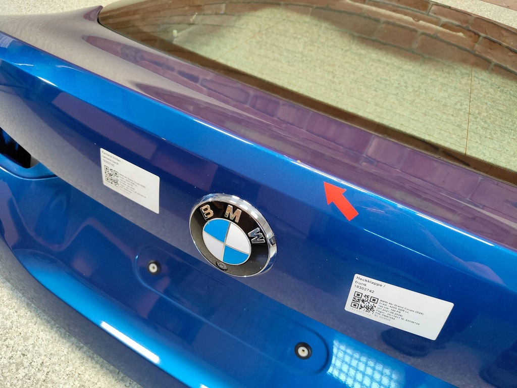 фото №10, Bmw 4 i4 g26 крышка багажника багажника задняя задняя камера цвет portimao blau c31