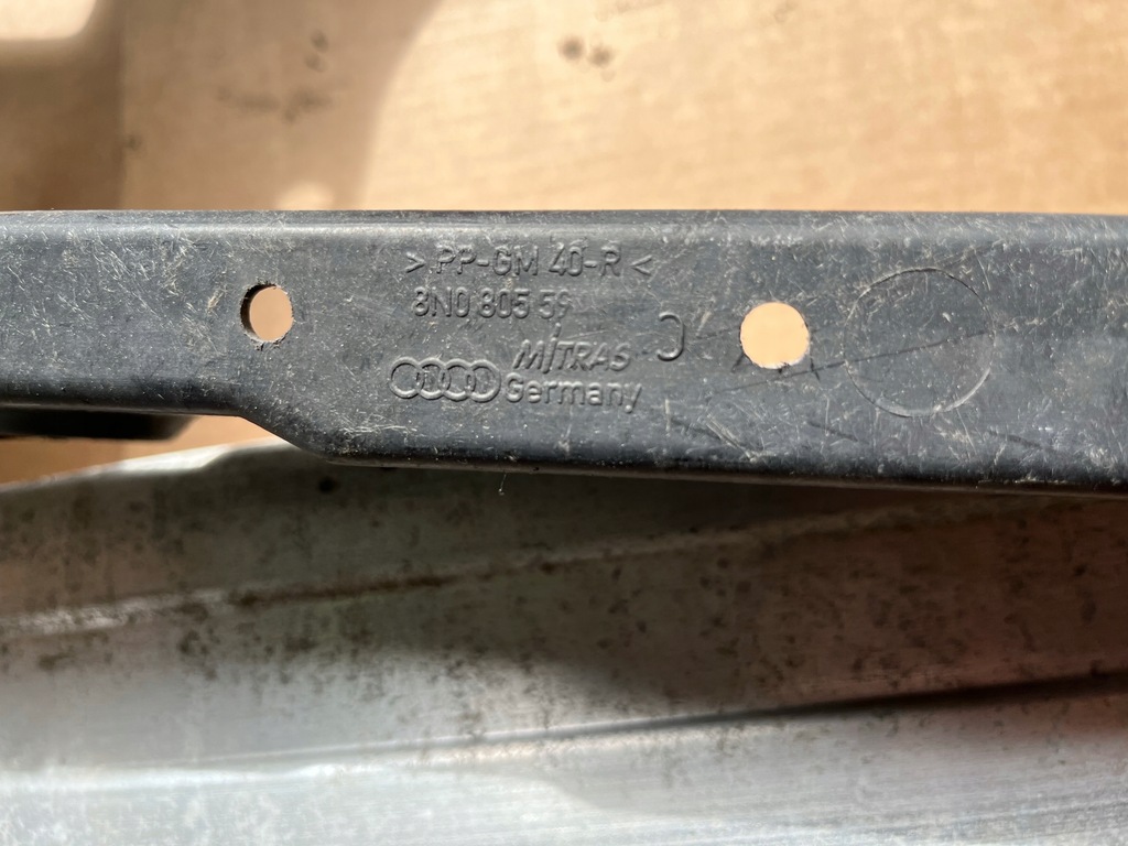 фото №7, Pas передній audi tt 8n0 підсилювач audi tt 8n0 балка 1998-05