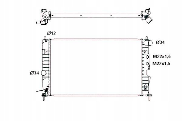 Радіатор opel води vectra b nrf Ціна