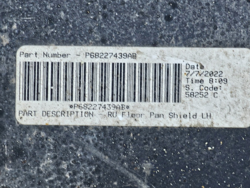 фото №12, Chrysler pacifica 17- защита подвеска левая 68227439ab usa