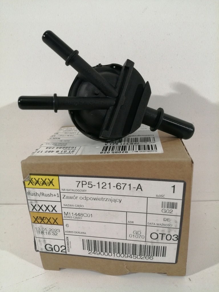 фото №6, Клапан вентиляційний porsche cayenne 7p5121671a