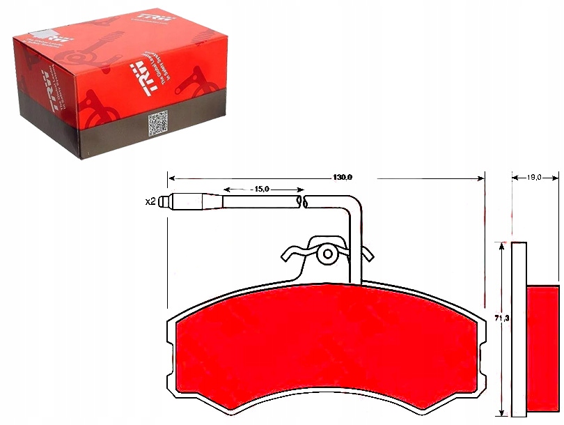 Купити Комплект гальмівних колодок гальмівних trw 9938205 zf09937786