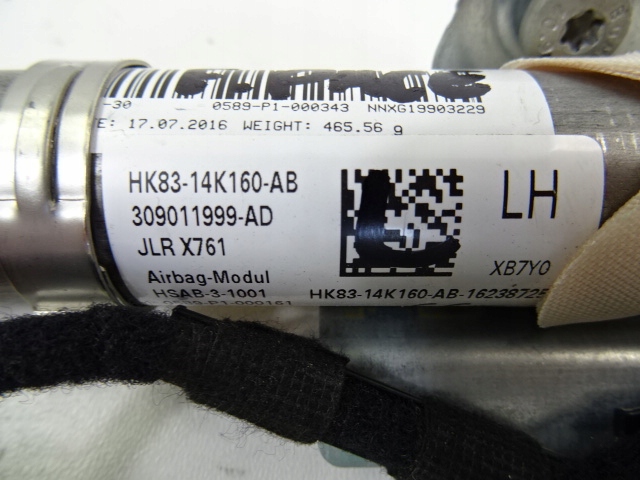 фото №5, Jaguar f-pace подушка air bag шторка безопасности левая kpl