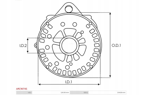 фото №3, Кронштейн, фланец приводной генератора as-pl arc9074s