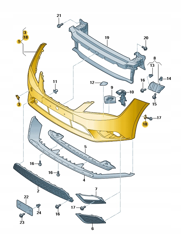 Купити Бампер перед seat leon оригінал 5f0807217ca 2013-2016