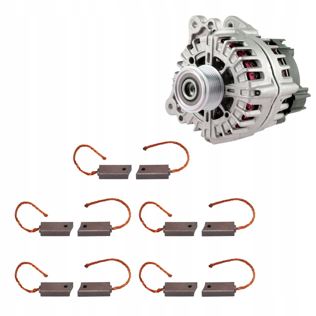 фото №2, 10 sztuk щітка вугільна, генератор brx40710