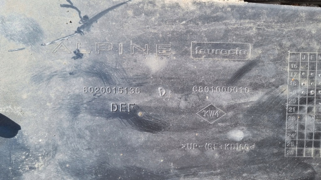 Renault alpine a110 16- дифузор бампера задній org Недорого