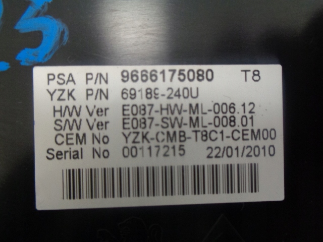 фото №5, Peugeot 3008 лічильник прилади 9666175080 anglia