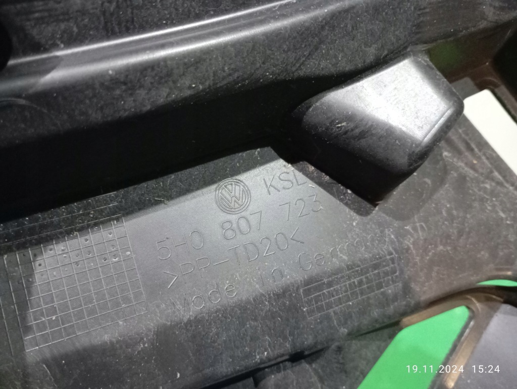 фото №9, Направляющая кронштейн бампера левый перед vw golf 8 viii gti 5h0807723b