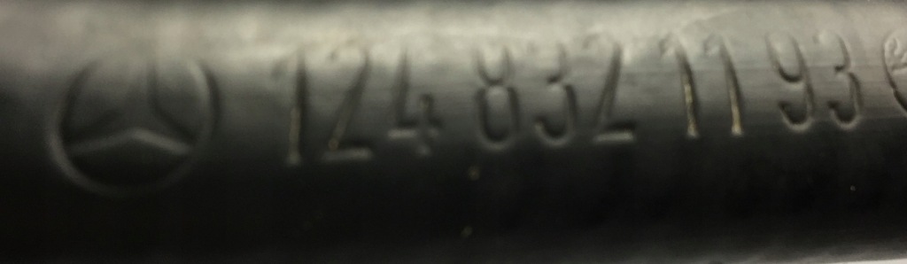 Купити Шланг do підігріваємих омивача вікон mercedes w124 1248321193