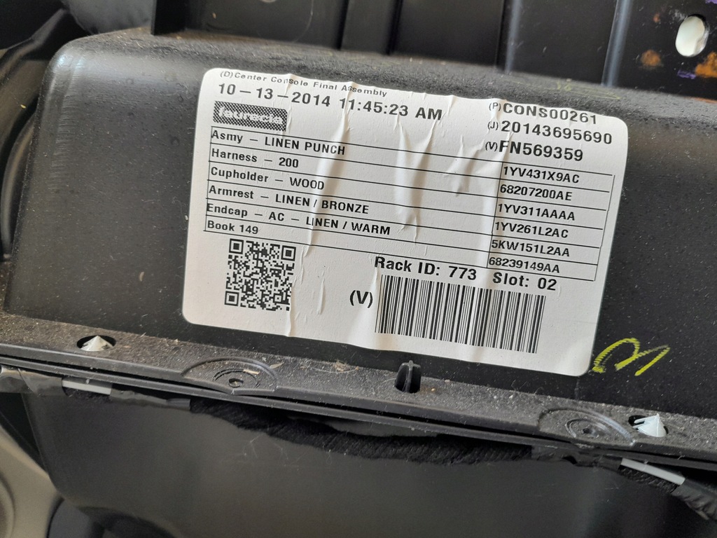 фото №11, Chrysler 200 ii 2014-16 подлокотник туннель средний 68207200ae 1zz88trmaa