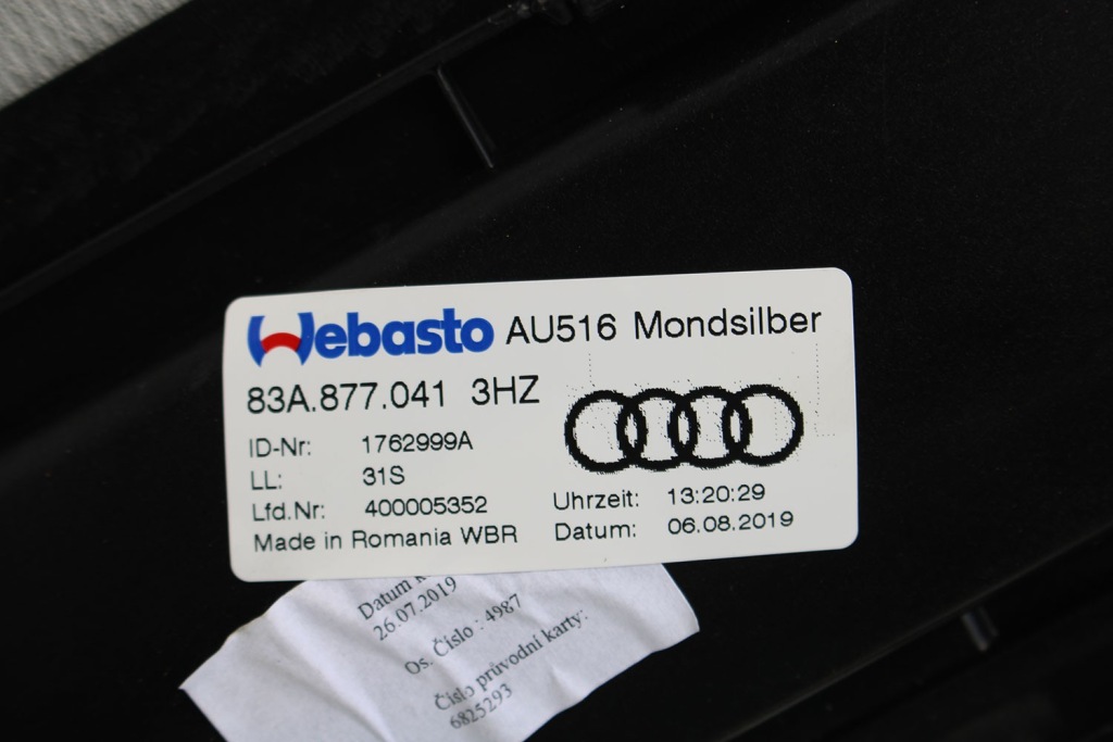 фото №7, Audi e-tron крыша стеклянный solar панорама 83a877041 83a 877 041 люк so