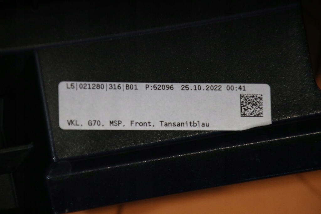 фото №11, Bmw 7 g70 i7 m-pakiet бампер перед usa цвет c3z