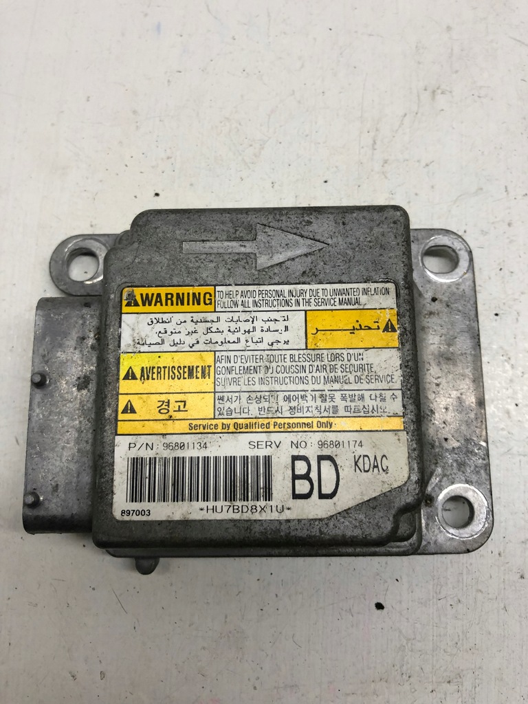 фото №1, Модуль датчик подушка безпеки chevrolet 96801134