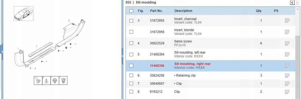 фото №7, Volvo s60 2019 накладки порогові, накладки