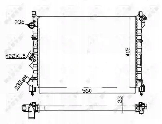 Купити Радіатор води 58943a nrf renault espace laguna 1
