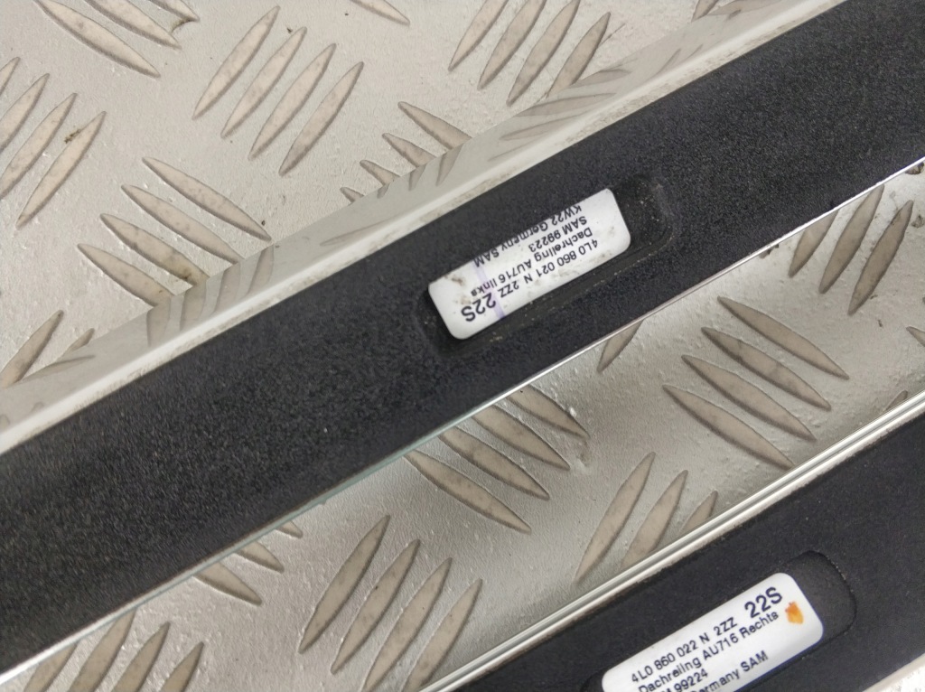 Рейлинги кровельные крыша накладки audi q7 4l 2005-2015r Доставка