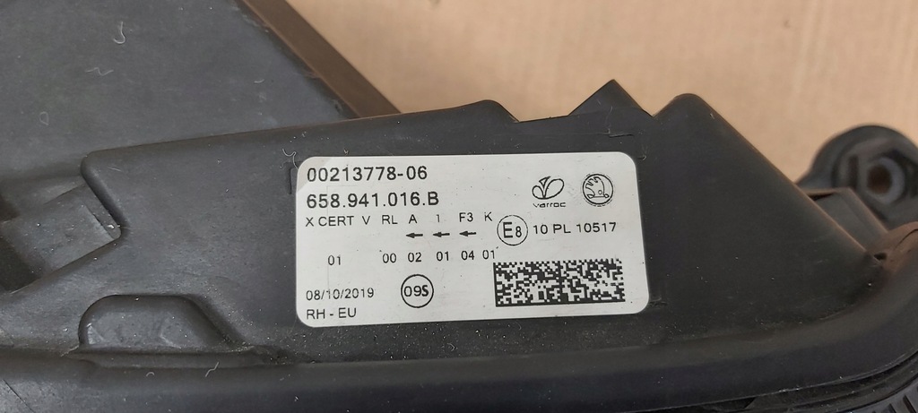 фото №9, Лампа правая перед передняя skoda kamiq crystal led 658941016b