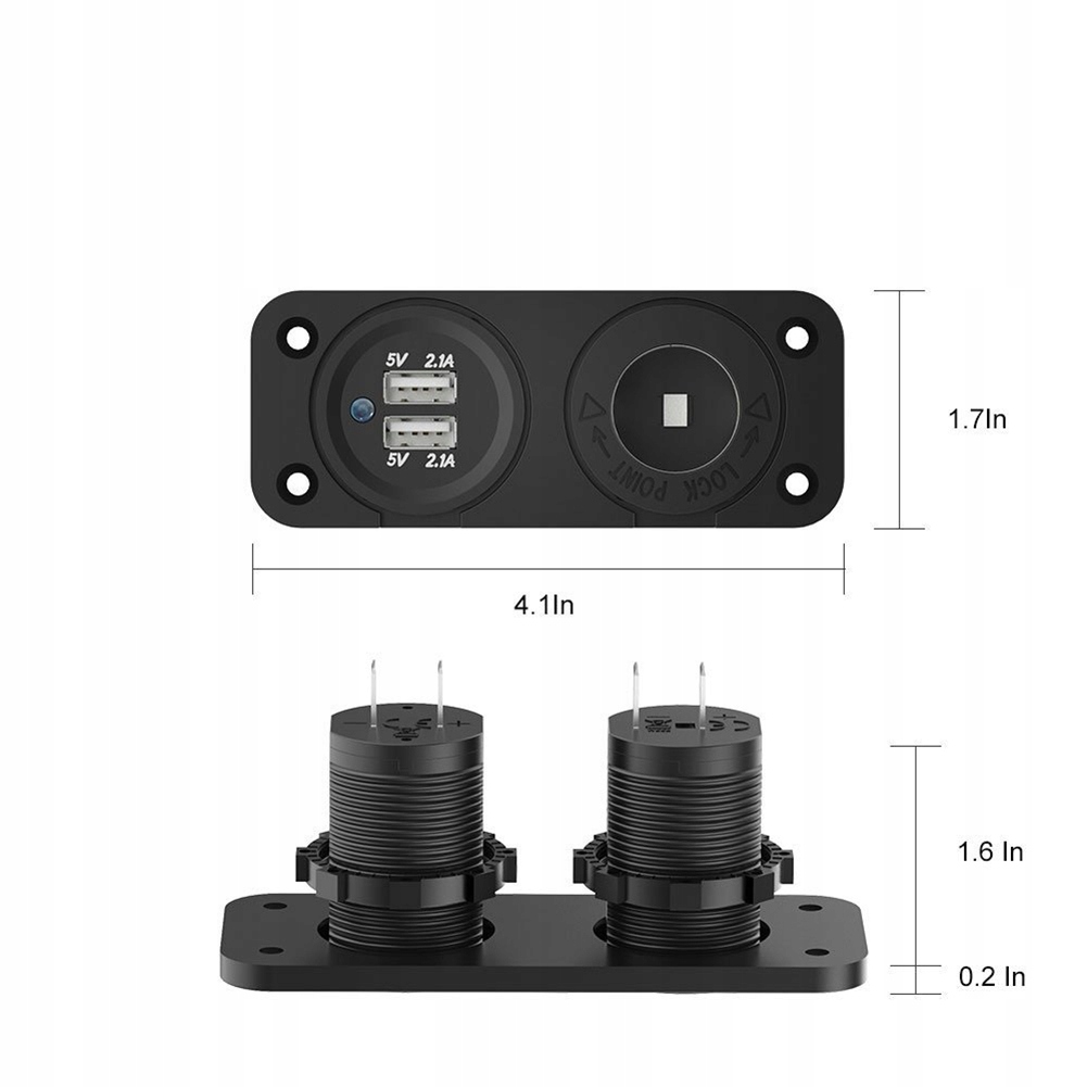 фото №7, Адаптер разъём прикуривателя автомобильный двойной зарядное устройство автомобильная usb