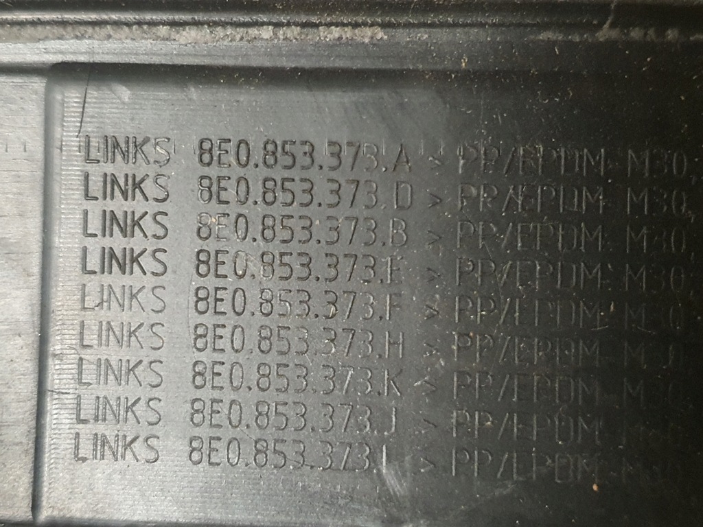 фото №10, Audi a4 b7 молдинг накладка na порог левый перед 8e0853373a 5