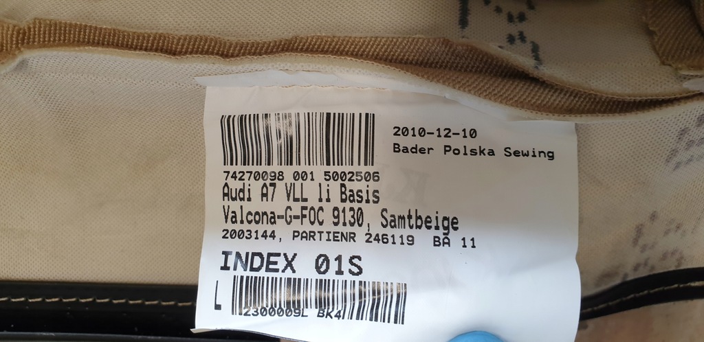 фото №15, Сиденье сиденье задний audi a7 4g кремовый кожа