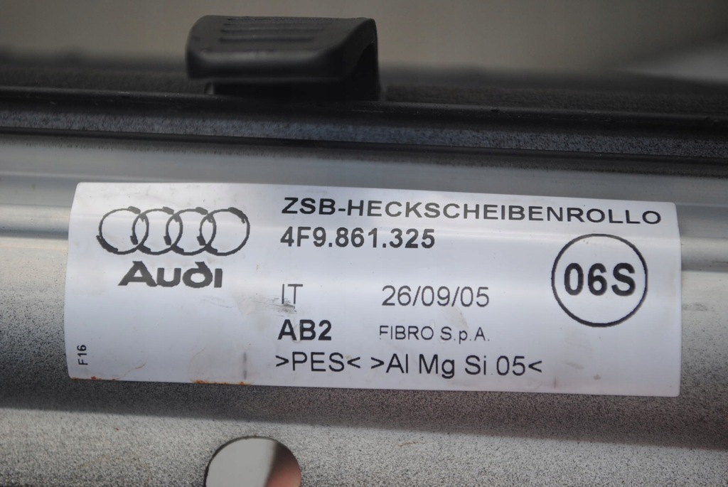 фото №9, Шторка сетка стекло крышки задний indigo audi a6 c6