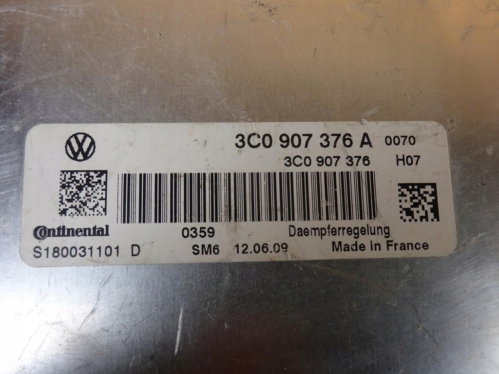фото №8, Vw scirocco iii 08-14 модуль блок управления подвеска 3c0907376a