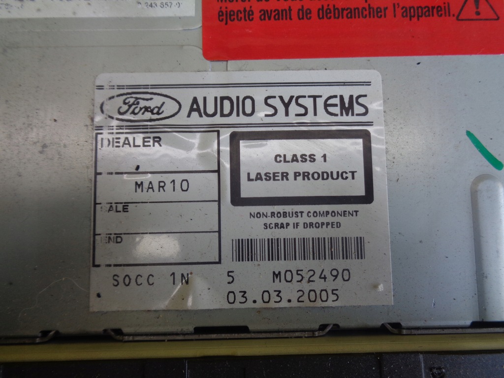 фото №3, Ford c-max радіо sony