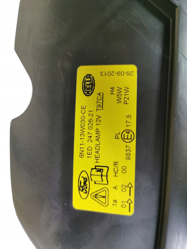 фото №11, Лампа левый перед ford; fiesta 01-08 / fusion 01-12 cbk оригинальный номер 1547725