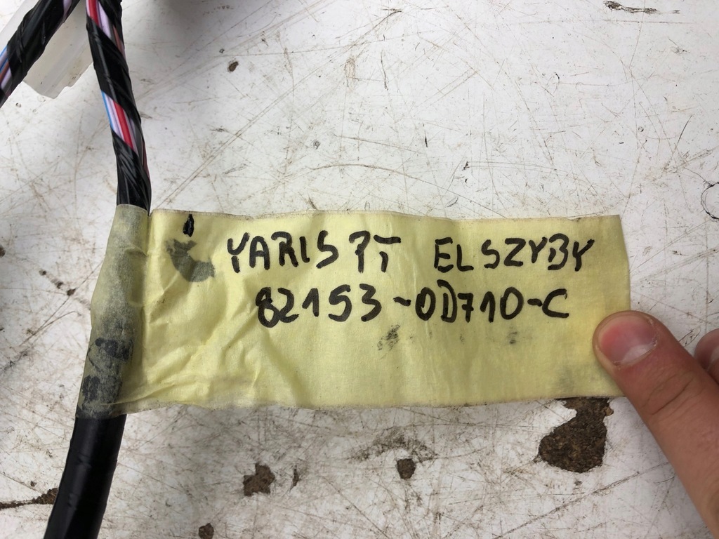 фото №6, Toyota yaris iii джгут електропроводка двері правий задня