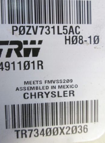 фото №12, Chrysler town country pas левый правый ii iii ряд dodge grand caravan задняя