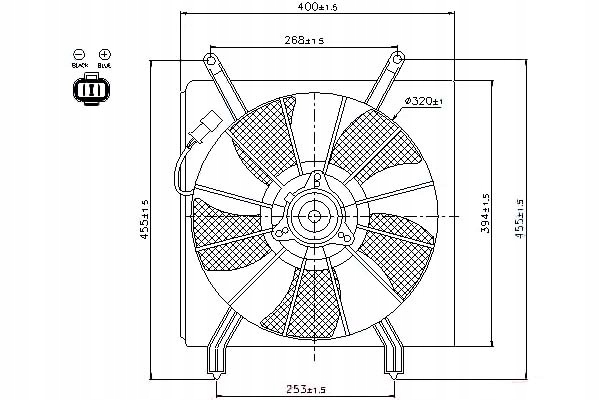 фото №1, Nissens вентилятор радиатора с корпус honda cr-