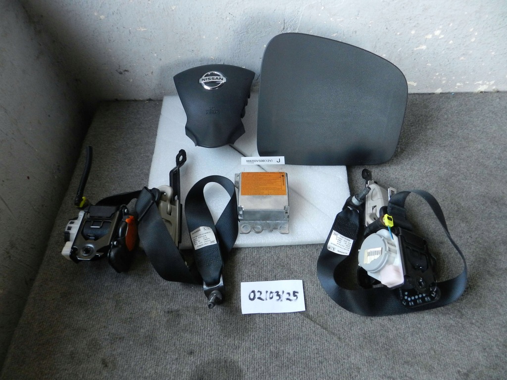 фото №1, Nissan note ii e12 12- подушка безпеки набір подушки безпеки plus ремені датчик