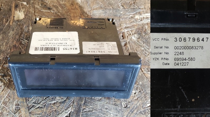фото №1, Дисплей volvo s40 v50 c30 c70 30679647 гарантія