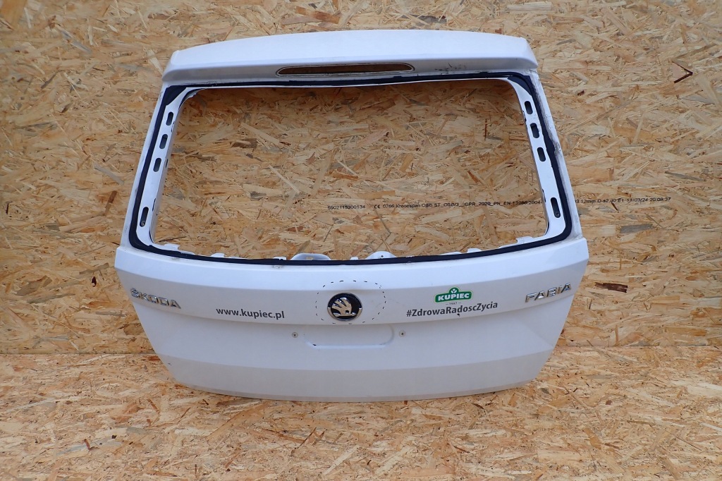 фото №9, Skoda fabia 3 iii 14- kombi крышка багажника багажника задняя 6v9827159 белый