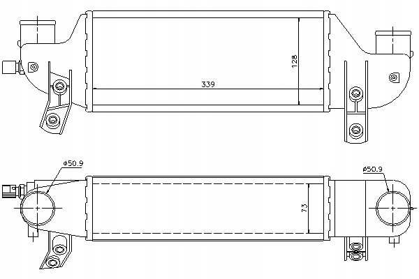 Купить Nissens интеркулер ford fiesta fiesta iv focus 1.