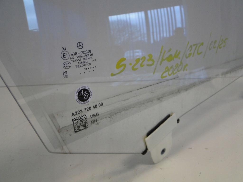 фото №10, Mercedes стекло w дверь передние правое s klasa 223 w223 a2237204800 long