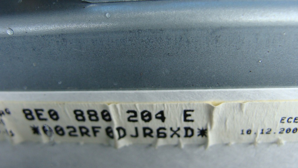 фото №10, Audi a4 b6 8e małysz панель приладів консоль панель приладів подушка безпеки