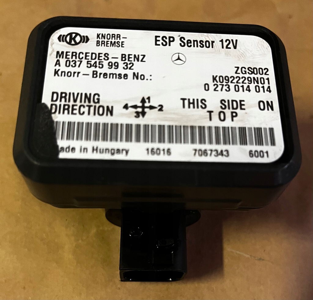 фото №1, Mercedes actros mp4 датчик esp a0375459932