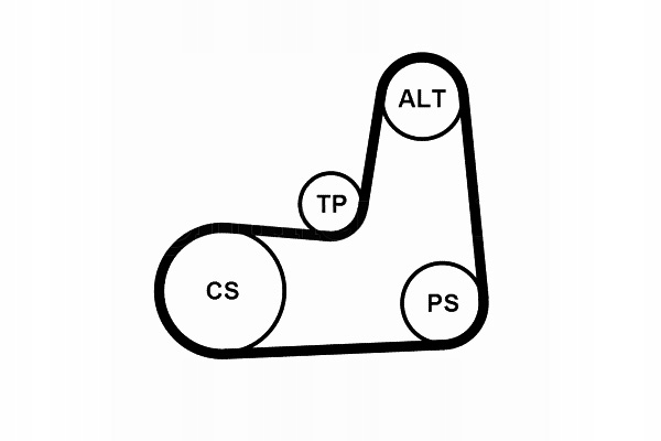 фото №2, Continental 5pk1135k2 набор ремень клиновой многоручейковый