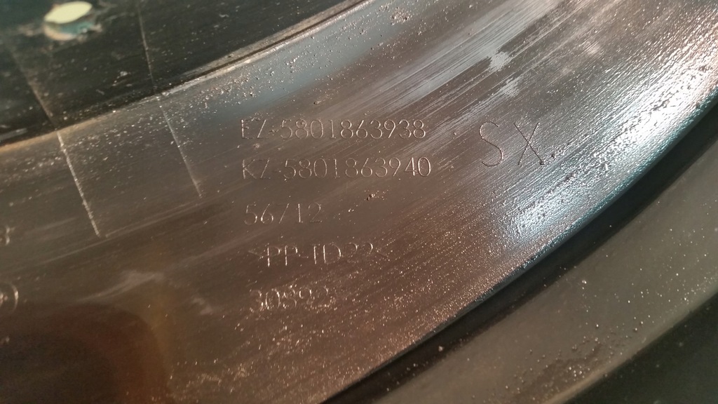 фото №13, Молдинг крыла левый lub правый перед iveco daily 5801863938