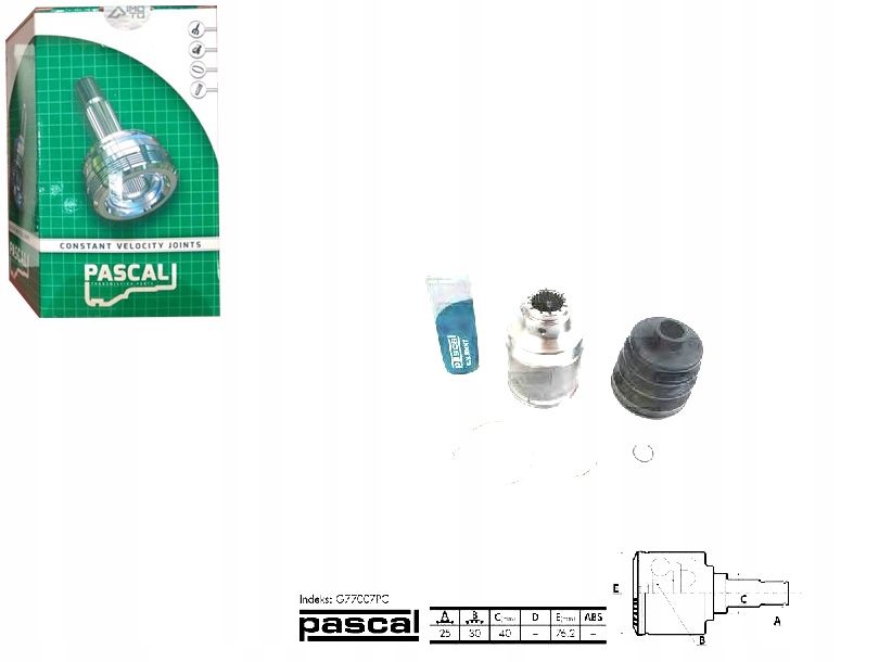 Купить Pascal шрус  приводной внутренний subaru forester