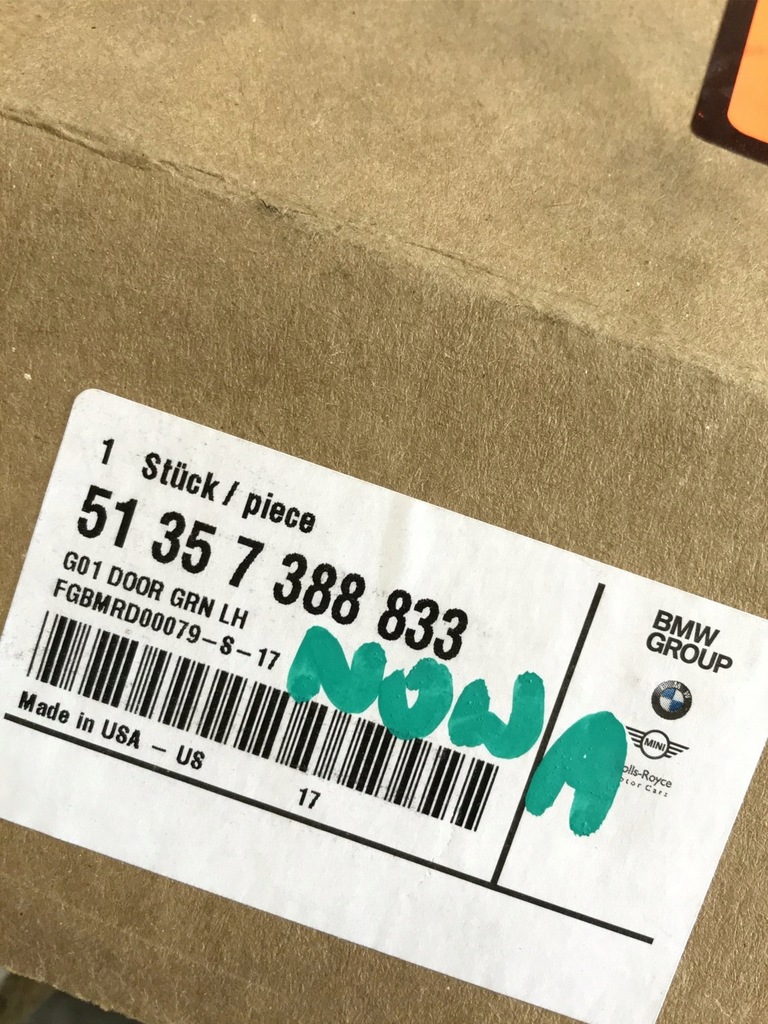 фото №9, Стекло дверь левый задняя bmw x3 g01 f97 7388833