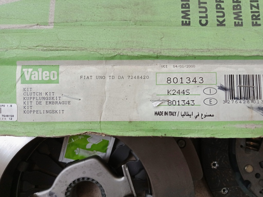 фото №4, Fiat uno td сцепление диск прижим valeo 801343