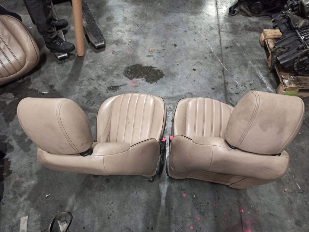 фото №6, Lancia delta iii комплект сидений заднее сиденье обшивки сиденья кожа beż budyń