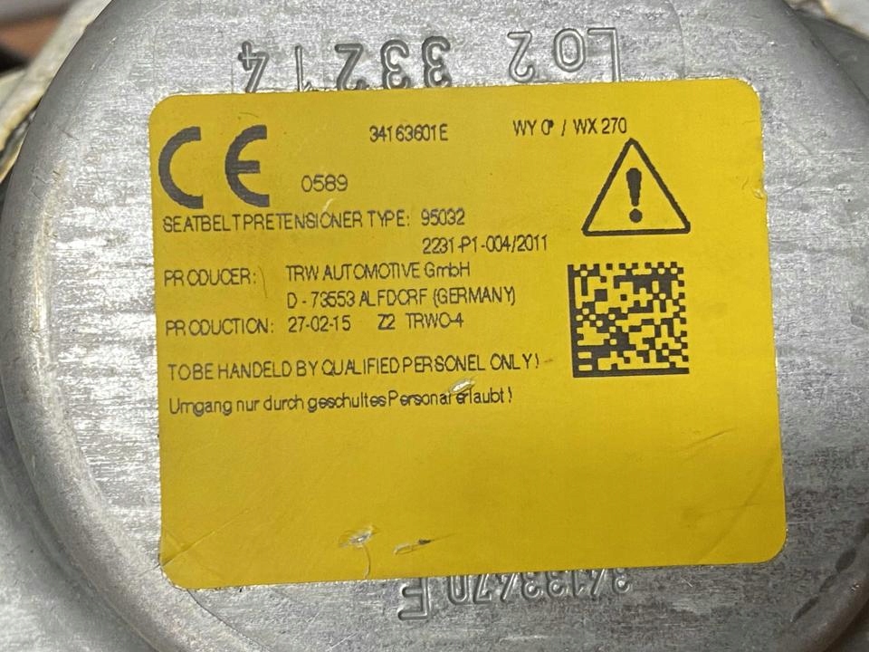 Ремінь безпеки mercedes-benz klasa c t-model 2015 з задній з лівий 341636 в Україні