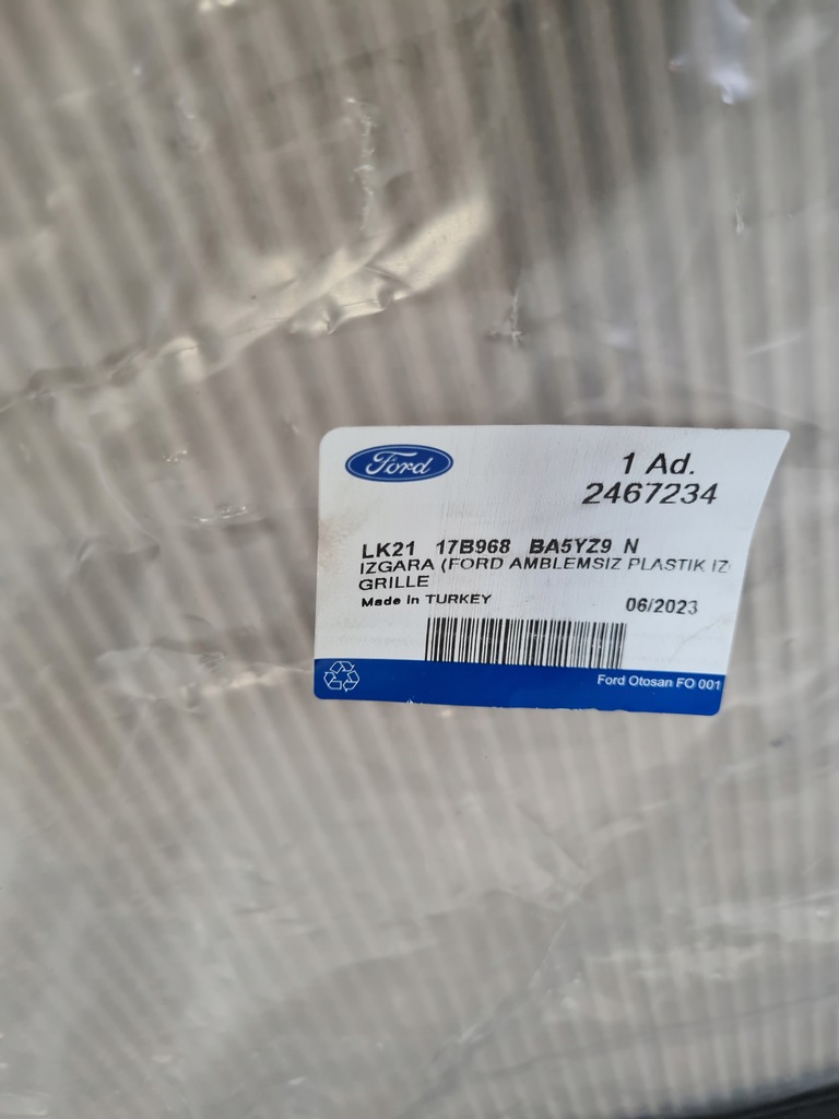 фото №2, Решітка радіатора передній решітка радіатора ford transit custom lift raptor