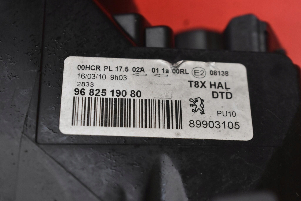 фото №6, Фара правый лампа перед eu 9682519080 peugeot 3008 1 i 10-13