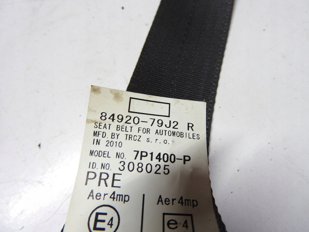 фото №10, Suzuki sx4 06-12 pas безпеки правий перед 84920-79j2