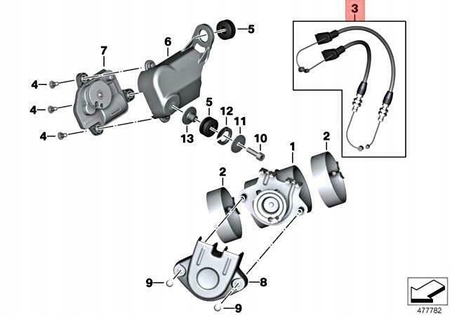 Купити Набір трос gaz кришка багажника вихлоп bmw r ninet r ninet scrambler оригінальний
